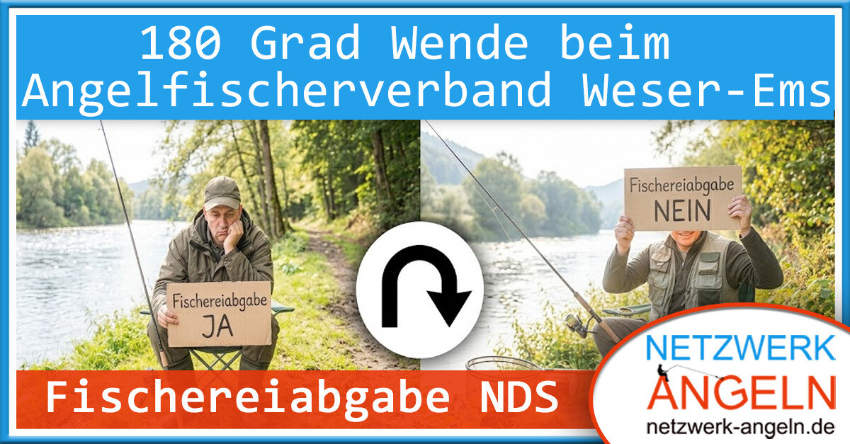 Fischereiabgabe Niedersachsen: Steile Lernkurve oder Wahnsinn beim Angelfischerverband Weser Ems?